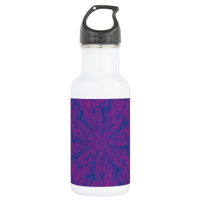 Purple Maze 532 Ml Water Bottle (Front)