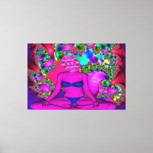 Purple Meditation Canvas Print