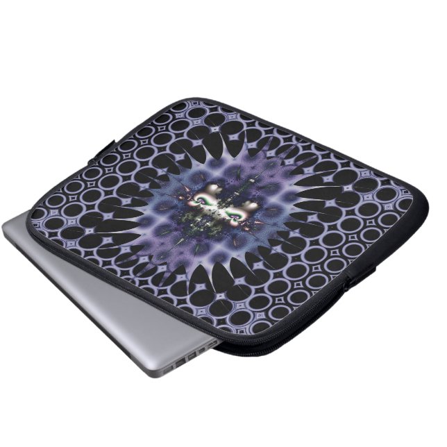 Purple Meditation Laptop Sleeve (Front Bottom)