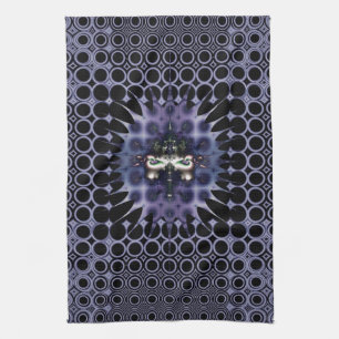 Purple Meditation Tea Towel