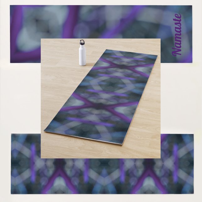 Purple Medley Boho Chic double sided print Yoga Mat (Creator Uploaded)