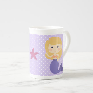 Purple Mermaid Bone China Mug