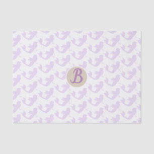 Purple Mermaid Custom Personalised Monogram Party Tissue Paper