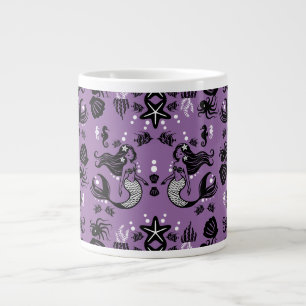 Purple Mermaid Fantasy Large Coffee Mug