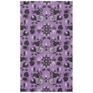 Purple Mermaid Fantasy Tablecloth