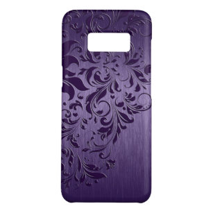 Purple Metallic Background With Deep Purple Lace Case-Mate Samsung Galaxy S8 Case