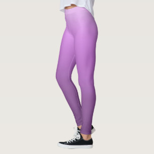 Purple Metallic Faux Foil Gradient or Ombre Leggings