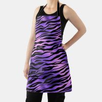Purple Metallic Fun Stripes Fur Tiger