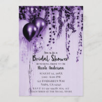 Purple Metallic Party Balloons Ivy Bridal Shower