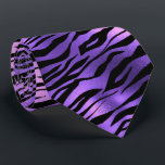 Purple Metallic Tiger Stripes Fur Tie<br><div class="desc">This design was created through digital art. It may be personalized by clicking the customize button and changing the color, adding a name, initials or your favorite words. Contact me at colorflowcreations@gmail.com if you with to have this design on another product. Purchase my original abstract acrylic painting for sale at...</div>