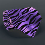 Purple Metallic Tiger Stripes Fur Tie<br><div class="desc">This design was created through digital art. It may be personalized by clicking the customize button and changing the color, adding a name, initials or your favorite words. Contact me at colorflowcreations@gmail.com if you with to have this design on another product. Purchase my original abstract acrylic painting for sale at...</div>