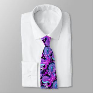 Purple Miami Splash Dragon in attractive colours Tie