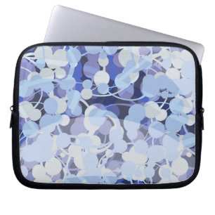 Purple Microbe Pattern Laptop Sleeve