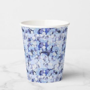 Purple Microbe Pattern Paper Cups