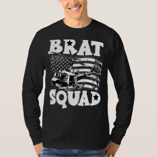 Purple Military Child Brat Squad Of Huey Military T-Shirt