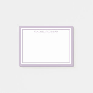 Purple Minimalist Monogram Post-it Notes