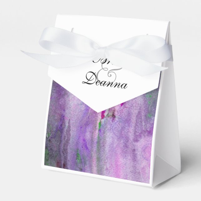 Purple Mist Favour Box (Front Side)