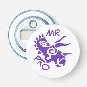 Purple Mister Pro Triceratops Skilled Ancient  Bottle Opener