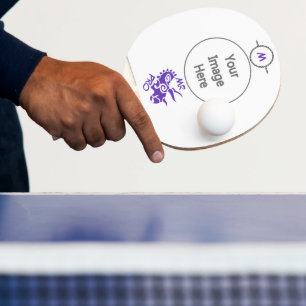 Purple Mister Pro Triceratops Skilled Ancient  Ping Pong Paddle