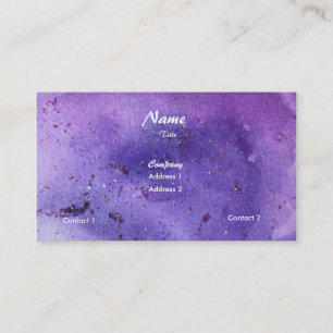 Purple Misty Sparkle Business Card