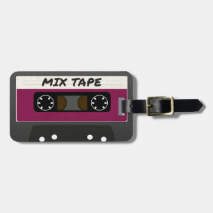 Purple Mix Tape - 80s And 90s Retro Inspired Gift Luggage Tag