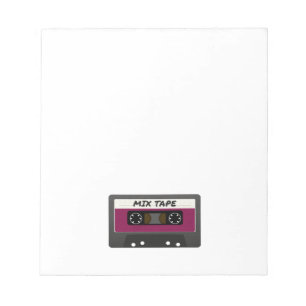 Purple Mix Tape - 80s And 90s Retro Inspired Gift Notepad
