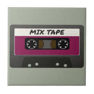 Purple Mix Tape - 80s And 90s Retro Inspired Gift Tile