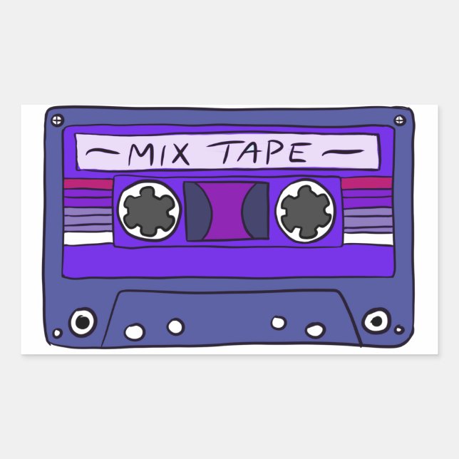 Purple Mix Tape Sticker (Front)