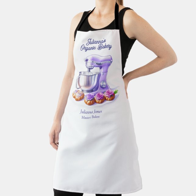 Purple Mixer Bread Bakery Pastry Chef  Apron (Insitu)