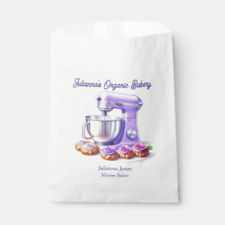 Purple Mixer Bread Bakery Pastry Chef Favour Bags