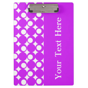 Purple Mod Ball Design with custom text Clipboard