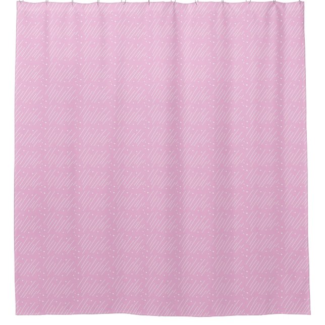Purple Mod Shower Curtain (Front)