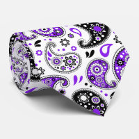 Purple Modern Country Western Bandana Paisley