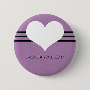 Purple Modern Heart Button
