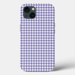 Purple Modern Houndstooth at Emporiomoffa iPhone 13 Case