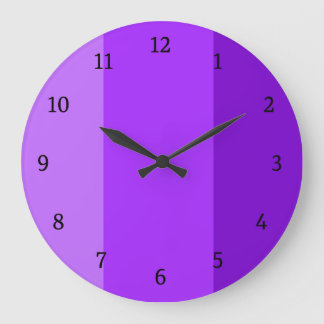 Purple modern  large clock