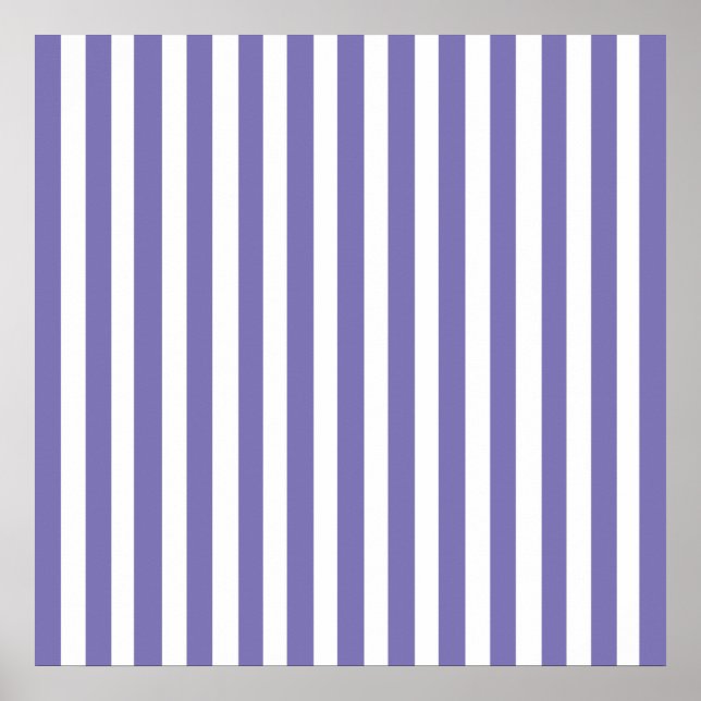 Purple Modern Stripes Poster (Front)