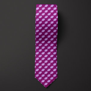 Purple Monochromatic Football Tie