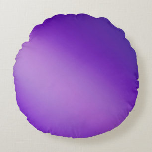 Purple   Monochrome ombre moonlight  Round Cushion