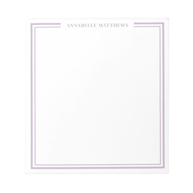 Purple Monogram Notepad (Front)