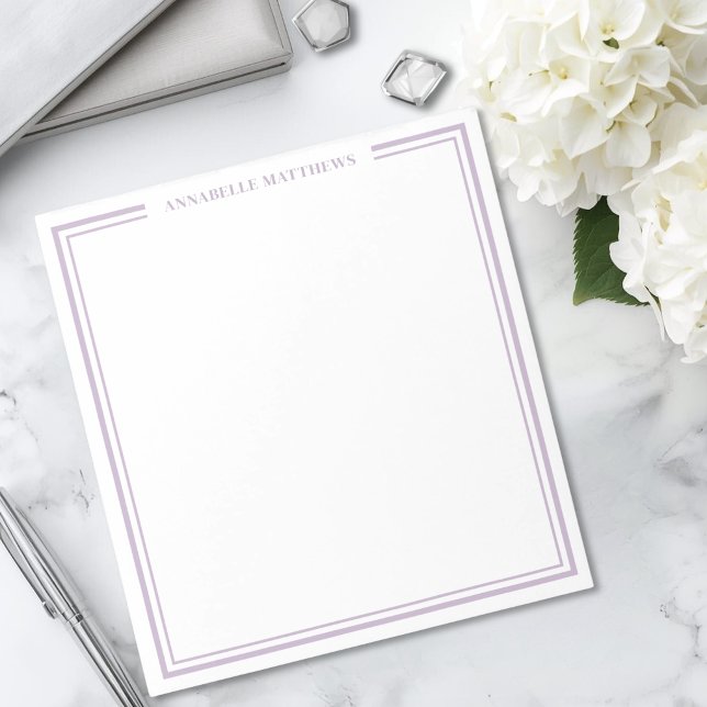 Purple Monogram Notepad (Purple Monogram Notepad)