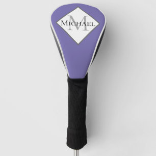 Purple Monogram Script Personalised Name Womens Golf Head Cover