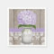 Purple Monogrammed Hydrangea Mason Jar