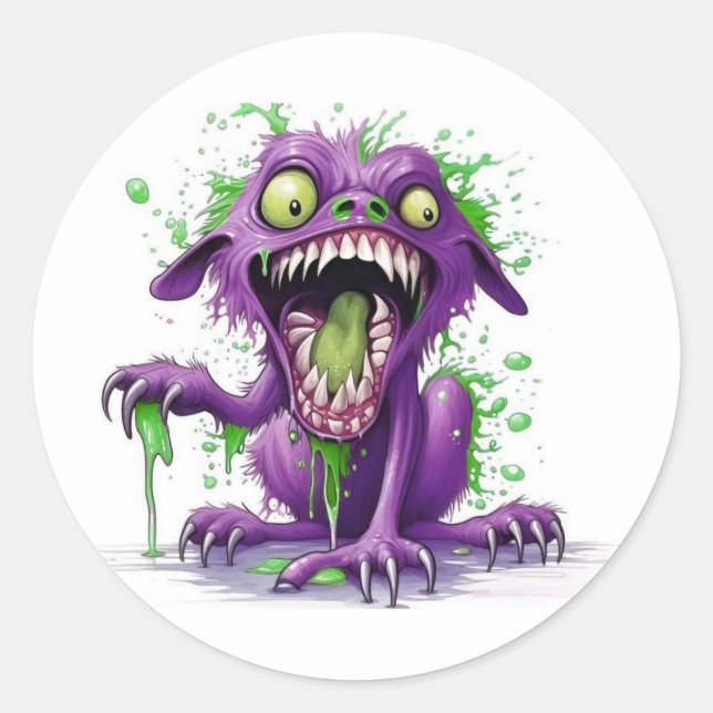 Purple Monster Stickers (Front)