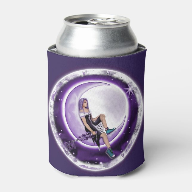 Purple moon child can cooler (Can Front)