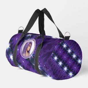 Purple moon child duffle bag