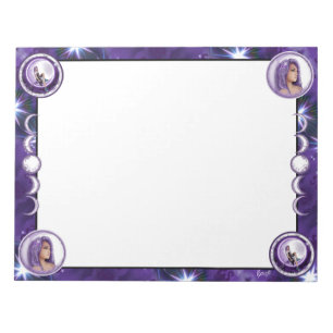 Purple moon child notepad