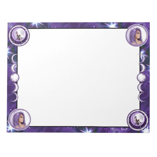 Purple moon child notepad (Front)