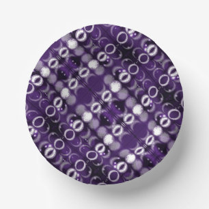 Purple Moon Child Paper Bowls Plate