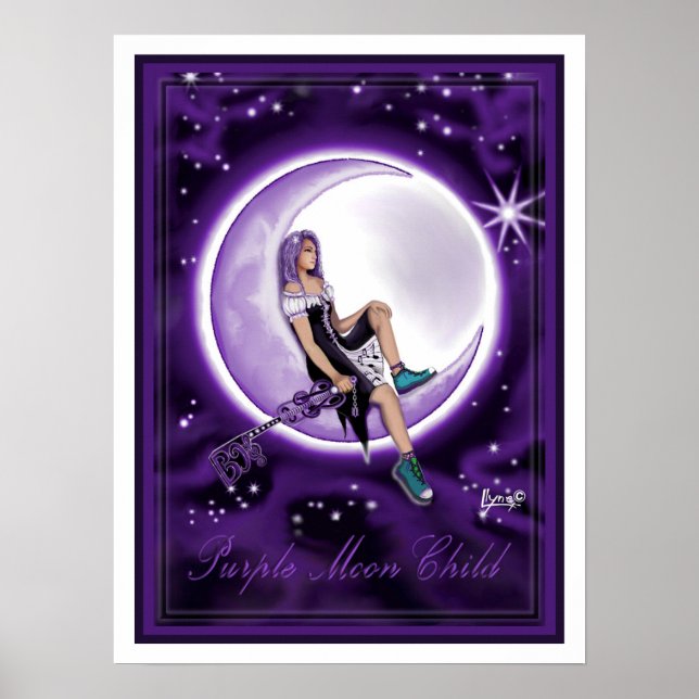 Purple Moon Child Poster (Front)